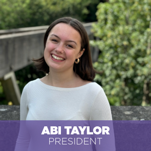 Abi, SU President on Kingsgate bridge